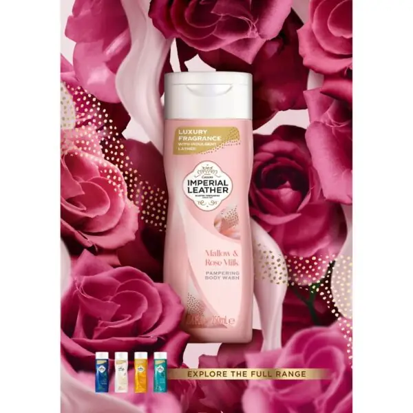 Imperial Leather Pampering Body Wash Mallow and Rose Milk 250ml