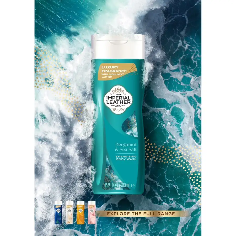Imperial Leather Energising Body Wash Bergamot and Sea Salt 500ml