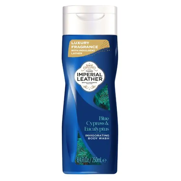 IMPERIAL LEATHER INVIGORATING BODY WASH BLUE CYPRESS AND EUCALYPTUS 250ML