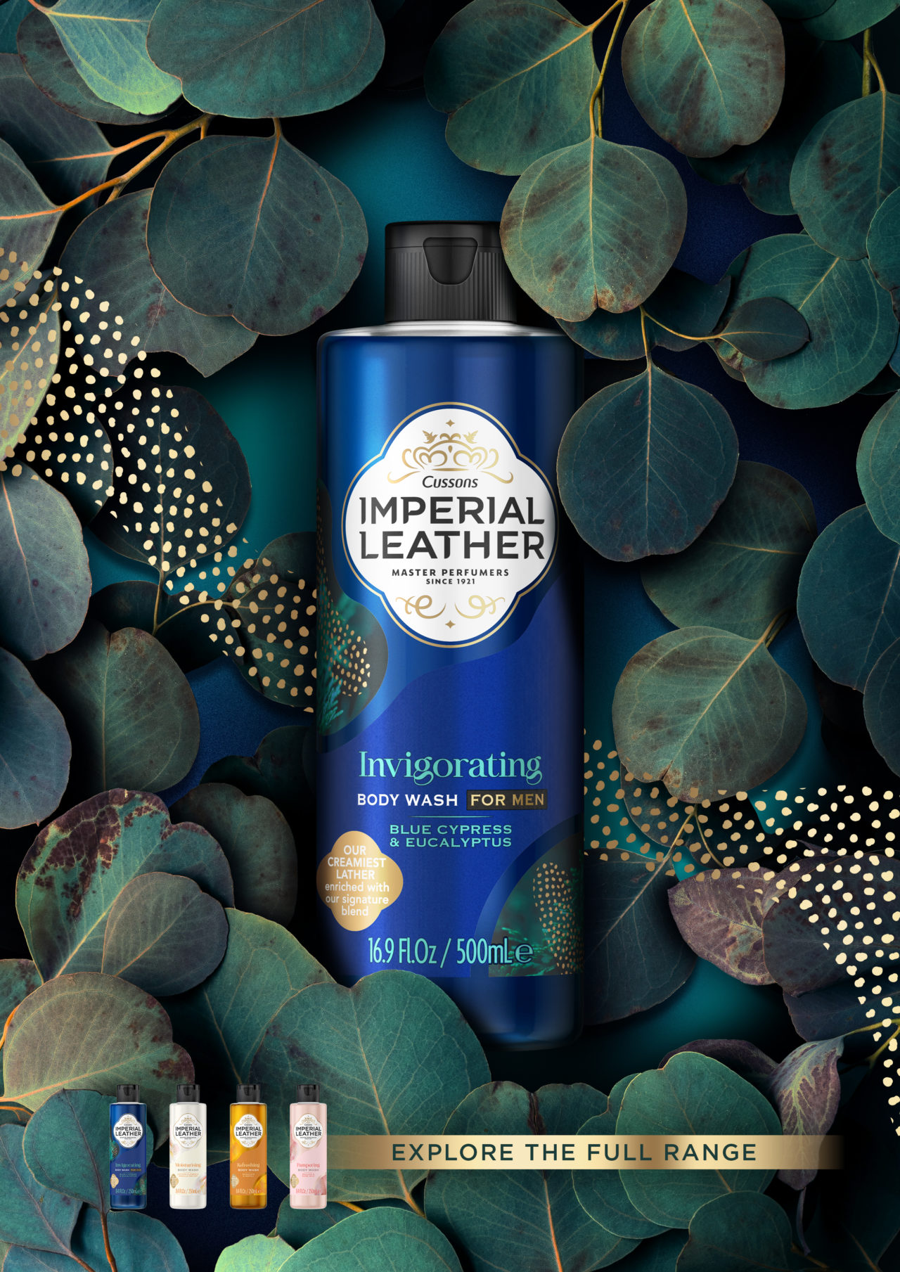 Imperial Leather Invigorating Body Wash Blue Cypress and Eucalyptus