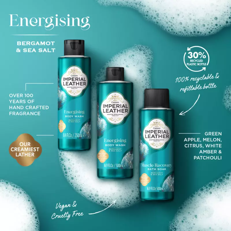 Imperial Leather Muscle Recovery Bath Soak Bergamot and Sea Salt 500ml - Image 4