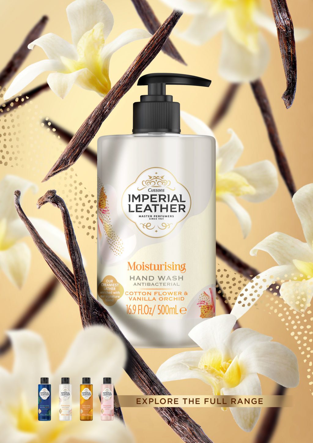 Imperial Leather Moisturising Antibacterial Hand Wash Cotton Flower