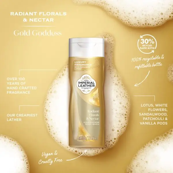Imperial Leather Gold Goddess Body Wash Radiant Florals & Nectar 250ml